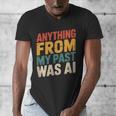 Retro AI Nostalgia Quote Distressed Vintage Men's V-Neck T-Shirt