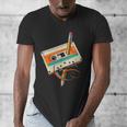 Retro Cassette Tape & Pencil Rewind Nostalgia Party 80s 90s Men's V-Neck T-Shirt