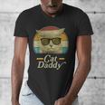 Retro Cat Daddy 80s 90s Style Sunglasses Men's V-Neck T-Shirt