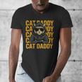 Retro Cat Daddy Style Animal For Men Women Kid Boy Girl Men's V-Neck T-Shirt