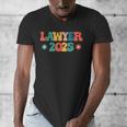 Retro Lawyer 2025 Attorney School Graduation Student Lawyer Men's V-Neck T-Shirt