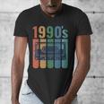 Retro Nineties Style Audio Tape Nostalgia Year 1990 Men's V-Neck T-Shirt