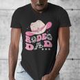 Rodeo Dad Pink Cowgirl 1St Birthday Family Matching Men's V-Neck T-Shirt Rodeo Dad Pink Cowgirl 1St Birthday Family Matching Men's V-Neck T-Shirt