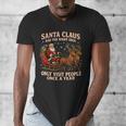 Santa Has The Right Idea Introvert Christmas Men's V-Neck T-Shirt Santa Has The Right Idea Introvert Christmas Men's V-Neck T-Shirt