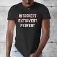 Sarcastic Introvert Extrover Pervert Men Women Men's V-Neck T-Shirt