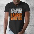 Sarcastic Introvert My Silence Doesn't Mean I Agree Men's V-Neck T-Shirt