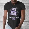 Save Icon IRL Retro Tech Humor Floppy Disk 90s Nostalgia Men's V-Neck T-Shirt