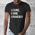 I Came I Saw Meme For Anti Social And Introvert Men's V-Neck T-Shirt I Came I Saw Meme For Anti Social And Introvert Men's V-Neck T-Shirt