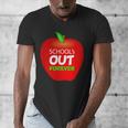 School Is Out Forever Graduation Humor Men's V-Neck T-Shirt