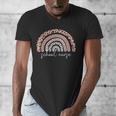 School Nurse Appreciation Rainbow Graduation Medical Nursing Men's V-Neck T-Shirt