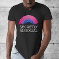 Secretly Bisexual Bi Introvert Bi Pride Antisocial LGBTQ Men's V-Neck T-Shirt Secretly Bisexual Bi Introvert Bi Pride Antisocial LGBTQ Men's V-Neck T-Shirt
