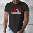 Senior 2018 Valedictorian School Colors Graduation Men's V-Neck T-Shirt