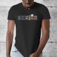 Senior 2023 American Flag USA Graduation Class Of 2023 Women Kids Men Men's V-Neck T-Shirt