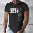 Senior 2024 Class Of 2024 Seniors Graduation 2024 Senior 24 Men's V-Neck T-Shirt