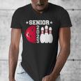 Senior 2025 Bowling Player Class Of 2025 Graduation Seniors Men's V-Neck T-Shirt