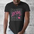 Senior 2026 Class Of 2026 Coquette Pink Bow Graduation Moms Men's V-Neck T-Shirt