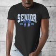 Senior 2026 Class Of 2026 Toile Coquette Bow Graduation 2026 Men's V-Neck T-Shirt