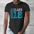 Senior Class 18 Shirt Graduation Apparel T-Shirt Men's V-Neck T-Shirt