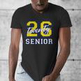 Senior Class 2026 Graduation Yellow Blue Letters Men's V-Neck T-Shirt