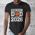 Senior Dad Class Of 2026 Cute Basketball Dad Graduation 2026 Men's V-Neck T-Shirt