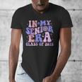 In My Senior Era Class Of 2025 Groovy Senior 2025 Graduation Men's V-Neck T-Shirt