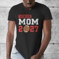 Senior Football Mom 2027 Team Class Of 2027 Graduation Mom Men's V-Neck T-Shirt