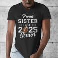 Senior Football Sister Class Of 2025 Graduation Graduate Men's V-Neck T-Shirt