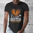 Senior Sister Class Of 2026 Basketball Graduation Heart Men's V-Neck T-Shirt