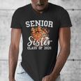 Senior Sister Class Of 2026 Coquette Basketball Graduation Men's V-Neck T-Shirt