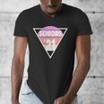Seniors 2021 For Her Him Retro 21 Graduation Class Men's V-Neck T-Shirt