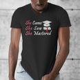 She Came She Saw She Mastered Graduation Men's V-Neck T-Shirt