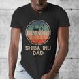 Shiba Inu Dog Vintage Shiba Inu Dad Men Women Men's V-Neck T-Shirt