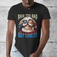 Shih Tzu Dad Like A Regular Dad But Cooler Dog Father's Day Men's V-Neck T-Shirt