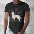 Siberian Husky Dog Anatomy Pet Mom Cute Dog Dad Men Women Kids Men's V-Neck T-Shirt