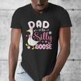 Silly Dad Goose Dad 1st Birthday Family Matching Party Men's V-Neck T-Shirt