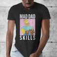 The Simpsons Father's Day Mad Dad Skills Homer Poster Men's V-Neck T-Shirt The Simpsons Father's Day Mad Dad Skills Homer Poster Men's V-Neck T-Shirt