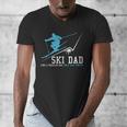 Ski Dad Winter Sports Skiing Father Men's V-Neck T-Shirt