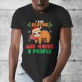 Sloth For Sloth Lover Men Women Kids Introverts Men's V-Neck T-Shirt