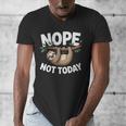 Sloth Shirts Cute Introvert Nope Not Today Sloth Men's V-Neck T-Shirt