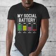 My Social Battery Introverted Low Energy Antisocial Men's V-Neck T-Shirt My Social Battery Introverted Low Energy Antisocial Men's V-Neck T-Shirt