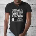 Social Interactions Limit Reached Introvert Tired Men's V-Neck T-Shirt