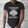 Solitude Introverts I Wanna Be Where The People Aren't Men's V-Neck T-Shirt Solitude Introverts I Wanna Be Where The People Aren't Men's V-Neck T-Shirt