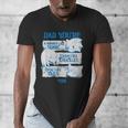 Sonic The Hedgehog Father's Day Dad Qualities Distressed Men's V-Neck T-Shirt