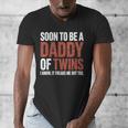 Soon To Be Dad Twins Fatherhood Pregnancy Announcement New D Men's V-Neck T-Shirt Soon To Be Dad Twins Fatherhood Pregnancy Announcement New D Men's V-Neck T-Shirt