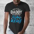 Soon To Be A Daddy Of A Baby Boy New Dad Expecting Father Men's V-Neck T-Shirt