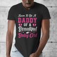 Soon To Be A Daddy Of A Beautiful Baby Girl Baby Shower Men's V-Neck T-Shirt Soon To Be A Daddy Of A Beautiful Baby Girl Baby Shower Men's V-Neck T-Shirt