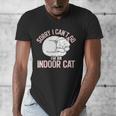 Sorry I Can't Go I'm An Indoor Cat Lazy Humor Introvert Cat Men's V-Neck T-Shirt Sorry I Can't Go I'm An Indoor Cat Lazy Humor Introvert Cat Men's V-Neck T-Shirt