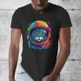 Space Cat Mom Cat Dad Men Women Kids Astronaut Space Men's V-Neck T-Shirt