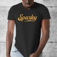 Sparky Electrician Lineman Dad Retro Vintage Novelty Men's V-Neck T-Shirt