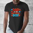 Spider Birthday Party Dad Of The Birthday Boys Spider Webs Men's V-Neck T-Shirt